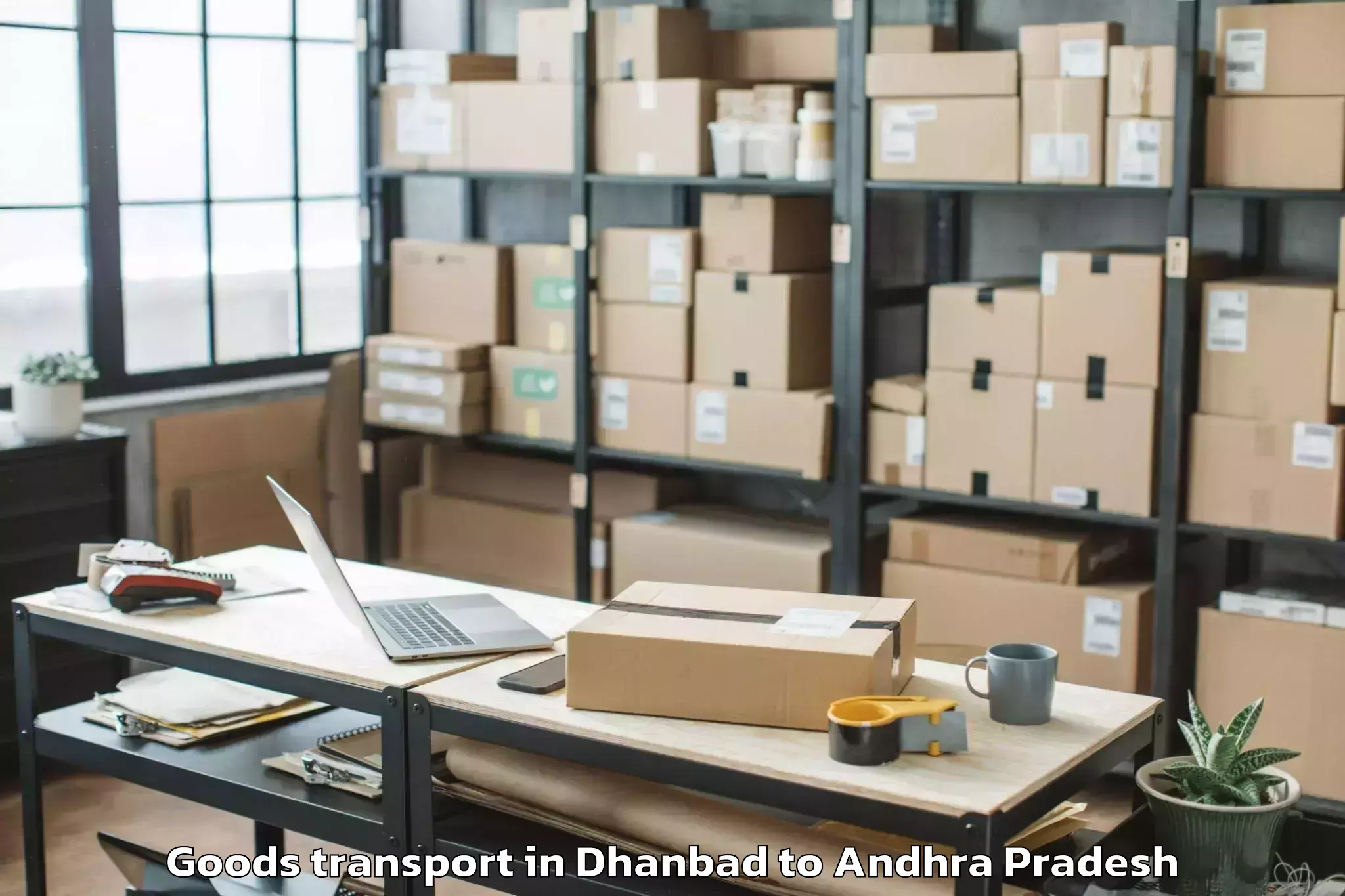 Professional Dhanbad to Bestavaripeta Goods Transport